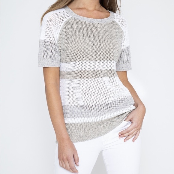 KINROSS Boardwalk Cotton Stripe Sweater - Picture 12 of 12